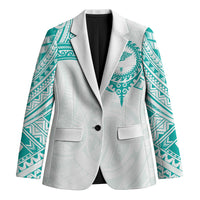 Personalised New Zealand Aotearoa Blazer Nurse Tribal Teal Version LT05 Unisex Teal - Polynesian Pride