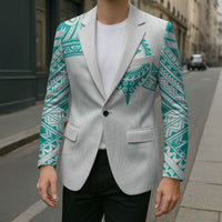 Personalised New Zealand Aotearoa Blazer Nurse Tribal Teal Version LT05 - Polynesian Pride