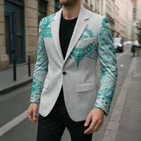 Personalised New Zealand Aotearoa Blazer Nurse Tribal Teal Version LT05 - Polynesian Pride