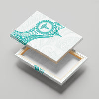 New Zealand Aotearoa Canvas Wall Art Nurse Tribal Teal Version LT05 - Polynesian Pride