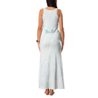 Personalised New Zealand Aotearoa Family Matching Tank Maxi Dress and Hawaiian Shirt Nurse Tribal Teal Version LT05 - Polynesian Pride