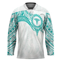 Personalised New Zealand Aotearoa Hockey Jersey Nurse Tribal Teal Version LT05 Unisex Teal - Polynesian Pride