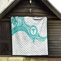 New Zealand Aotearoa Quilt Nurse Tribal Teal Version LT05 - Polynesian Pride