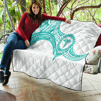 New Zealand Aotearoa Quilt Nurse Tribal Teal Version LT05 - Polynesian Pride