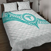 New Zealand Aotearoa Quilt Bed Set Nurse Tribal Teal Version LT05 Teal - Polynesian Pride