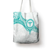 New Zealand Aotearoa Tote Bag Nurse Tribal Teal Version LT05 - Polynesian Pride