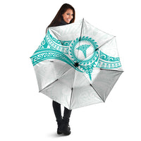 New Zealand Aotearoa Umbrella Nurse Tribal Teal Version