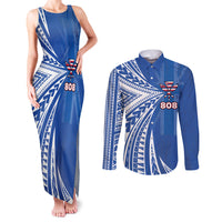 Personalised Hawaii 808 Couples Matching Tank Maxi Dress and Long Sleeve Button Shirt Unique Style