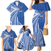 Personalised Hawaii 808 Family Matching Mermaid Dress and Hawaiian Shirt Unique Style LT05 - Polynesian Pride