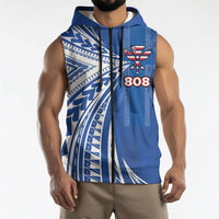 Personalised Hawaii 808 Sleeveless Zip Hoodie Unique Style