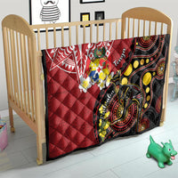 Tonga Ngatu And Australia Aboriginal Quilt Tongan Dove And Kangaroo Together LT05 - Polynesian Pride