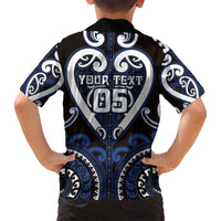 Custom Aotearoa Ngati Tuwharetoa Family Matching Puletasi and Hawaiian Shirt Maori Tribal Pattern