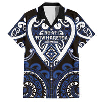 Custom Aotearoa Ngati Tuwharetoa Family Matching Short Sleeve Bodycon Dress and Hawaiian Shirt Maori Tribal Pattern