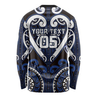 Custom Aotearoa Ngati Tuwharetoa Long Sleeve Shirt Maori Tribal Pattern LT05 - Polynesian Pride