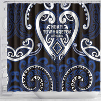 Aotearoa Ngati Tuwharetoa Shower Curtain Maori Tribal Pattern