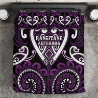 Aotearoa Rangitane Bedding Set Maori Tribal Pattern