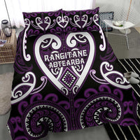 Aotearoa Rangitane Bedding Set Maori Tribal Pattern