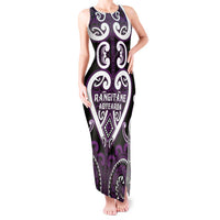 Custom Aotearoa Rangitane Tank Maxi Dress Maori Tribal Pattern