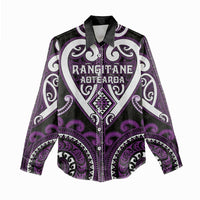 Custom Aotearoa Rangitane Women Casual Shirt Maori Tribal Pattern