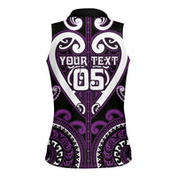 Custom Aotearoa Rangitane Women Sleeveless Polo Shirt Maori Tribal Pattern LT05 - Polynesian Pride