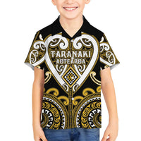 Custom Aotearoa Taranaki Family Matching Off Shoulder Maxi Dress and Hawaiian Shirt Maori Tribal Pattern