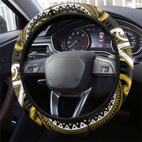 Aotearoa Taranaki Steering Wheel Cover Maori Tribal Pattern