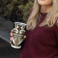 Custom Aotearoa Taranaki Tumbler Cup Maori Tribal Pattern LT05 - Polynesian Pride