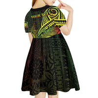 Personalised Fiji Lovoni Day Kid Short Sleeve Dress 154th Years