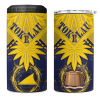 Tokelau Tokehega Day 4 in 1 Can Cooler Tumbler National Badge Special Style - Polynesian Pride
