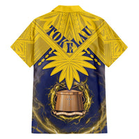 Tokelau Tokehega Day Family Matching Short Sleeve Bodycon Dress and Hawaiian Shirt National Badge Special Style - Polynesian Pride
