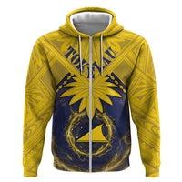 Tokelau Tokehega Day Zip Hoodie National Badge Special Style - Polynesian Pride