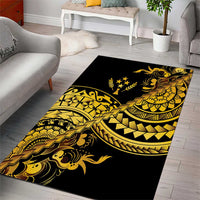 Kosrae Liberation Day Area Rug Polynesian Floral Tattoo - Polynesian Pride