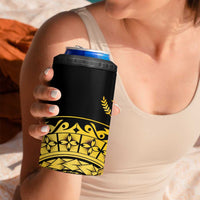 Kosrae Liberation Day 4 in 1 Can Cooler Tumbler Polynesian Floral Tattoo LT05 - Polynesian Pride