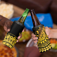 Kosrae Liberation Day 4 in 1 Can Cooler Tumbler Polynesian Floral Tattoo LT05 - Polynesian Pride
