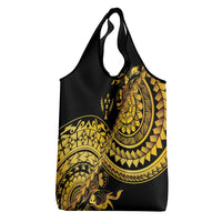 Kosrae Liberation Day Grocery Bag Polynesian Floral Tattoo - Polynesian Pride