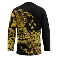 Kosrae Liberation Day Hockey Jersey Polynesian Floral Tattoo - Polynesian Pride