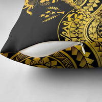 Kosrae Liberation Day Pillow Cover Polynesian Floral Tattoo - Polynesian Pride