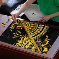 Kosrae Liberation Day Puzzle Polynesian Floral Tattoo - Polynesian Pride