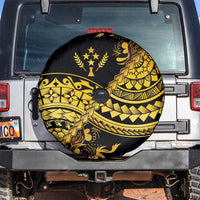 Kosrae Liberation Day Spare Tire Cover Polynesian Floral Tattoo - Polynesian Pride