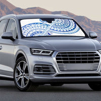 Pohnpei Liberation Day Auto Sun Shade Polynesian Floral Tattoo - Polynesian Pride