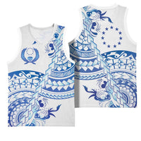 Pohnpei Liberation Day Basketball Jersey Polynesian Floral Tattoo - Polynesian Pride