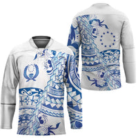 Pohnpei Liberation Day Hockey Jersey Polynesian Floral Tattoo LT05 - Polynesian Pride
