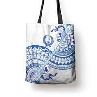 Pohnpei Liberation Day Tote Bag Polynesian Floral Tattoo - Polynesian Pride