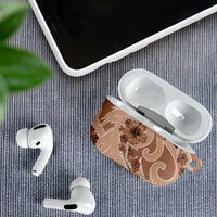 Hawaii Brown Hibiscus Pikake Lei AirPods Case LT05 - Polynesian Pride