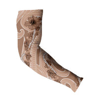 Hawaii Brown Hibiscus Pikake Lei Arm Sleeves - Polynesian Pride