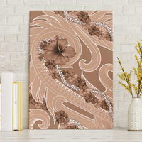 Hawaii Brown Hibiscus Pikake Lei Canvas Wall Art - Polynesian Pride