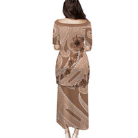 Hawaii Brown Hibiscus Pikake Lei Puletasi - Polynesian Pride