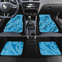 Hawaii Blue Hibiscus Pikake Lei Car Mats - Polynesian Pride