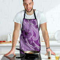 Hawaii Violet Hibiscus Pikake Lei Apron - Polynesian Pride