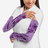 Hawaii Violet Hibiscus Pikake Lei Arm Sleeves - Polynesian Pride